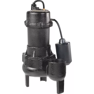 Wayne 1-2 H.P. Cast Iron Sewage Ejector Pump with Tether Switch RPP50 426326