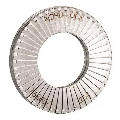 Wedge Lock Washer, For Screw Size 5-16 in Steel, Plain Finish, 10 PK1572