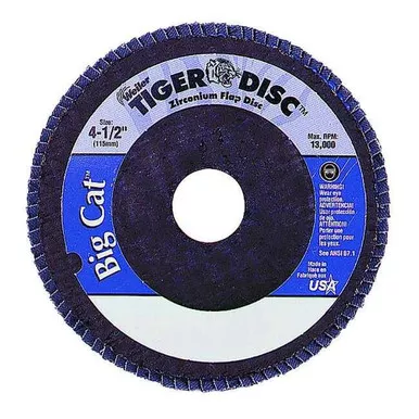 Weiler Arbor Mount Flap Disc,4-1-2in,40,Coarse 96174