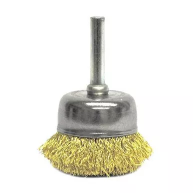 Weiler Crimped Wire Cup Wire Brush, 1-3-4", 1-4" 93811