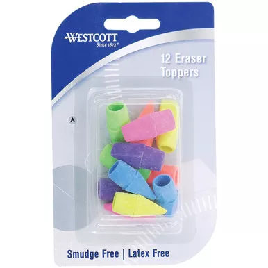Westcott Cap Pencil Eraser (12-Pack) 14891 974039