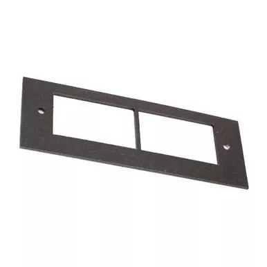 Wiremold Communications Plate,Black,Steel OFR47-2A