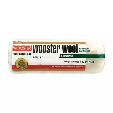 Wooster 9" Paint Roller Cover, 3-4" Nap, Shearling RR633-9