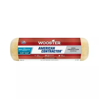 Wooster 9" Paint Roller Cover, 3-8" Nap, Knit Fabric R562-9