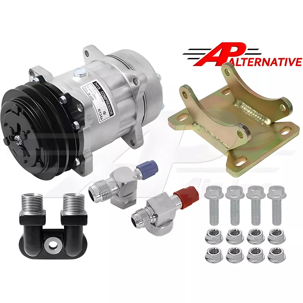 York-Tecumseh to Alternative Sanden Conversion Kit for White, 990-665AP