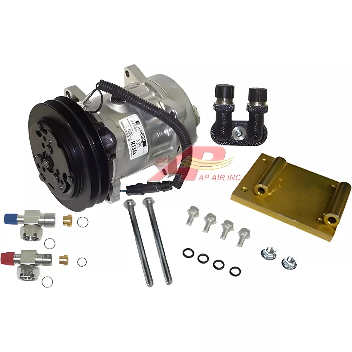 York to Sanden Conversion Kit for Gleaner, 990-375