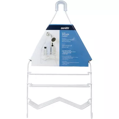 Zenith Zenna Home White 10 In. x 17-3-4 In. Shower Caddy 7518W 418625