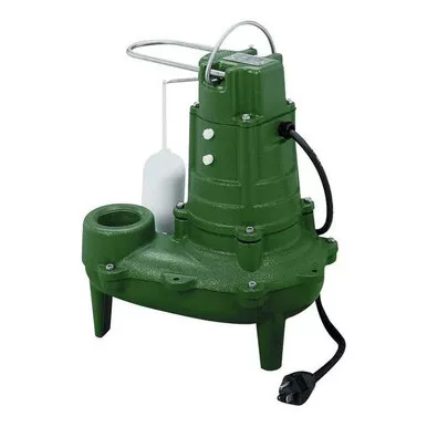 Zoeller Sewage Ejector Pump, 1-2 HP, 115V AC Vertical Float 267-0001